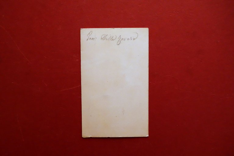 Fotografia Originale Generale Alessandro della Rovere Casale Monferrato '800