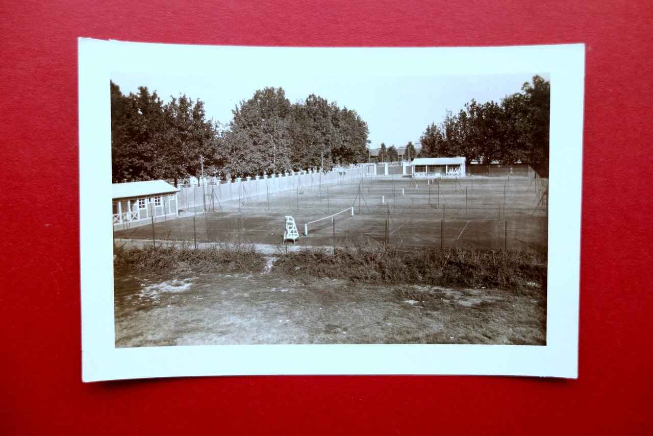 Fotografia Originale Tennis Club Modena Foto Benvenuto Bandieri Anni '20