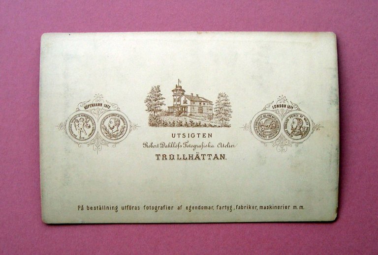 Fotografia Trollhattan Robert Dahllofs 1872 1874 Svezia