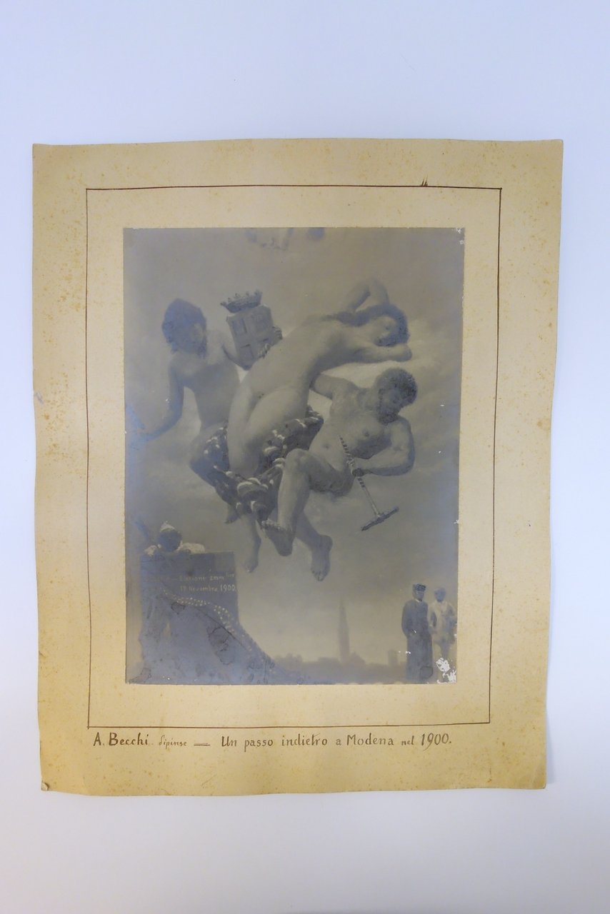 Fotografia Un Passo Indietro a Modena Elezioni 1900 A. Becchi …