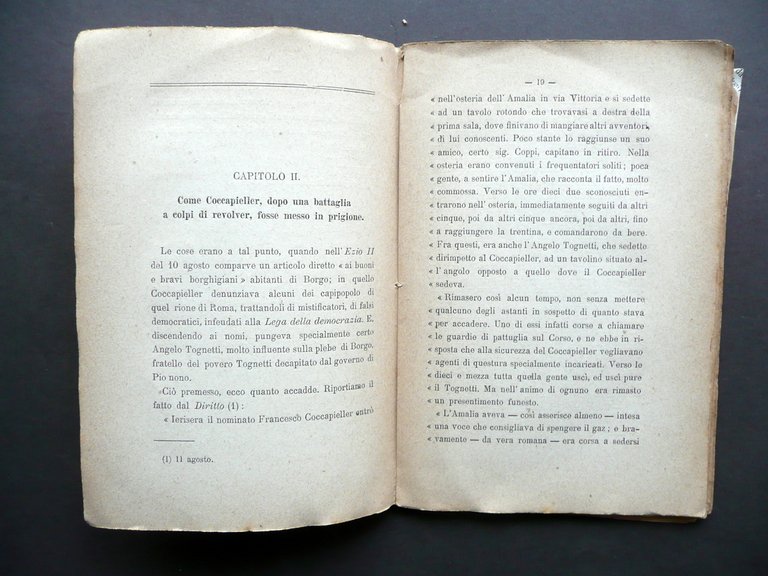 Francesco Coccapieller A. Calmi Firenze 1883 Giornalismo Politica Risorgimento