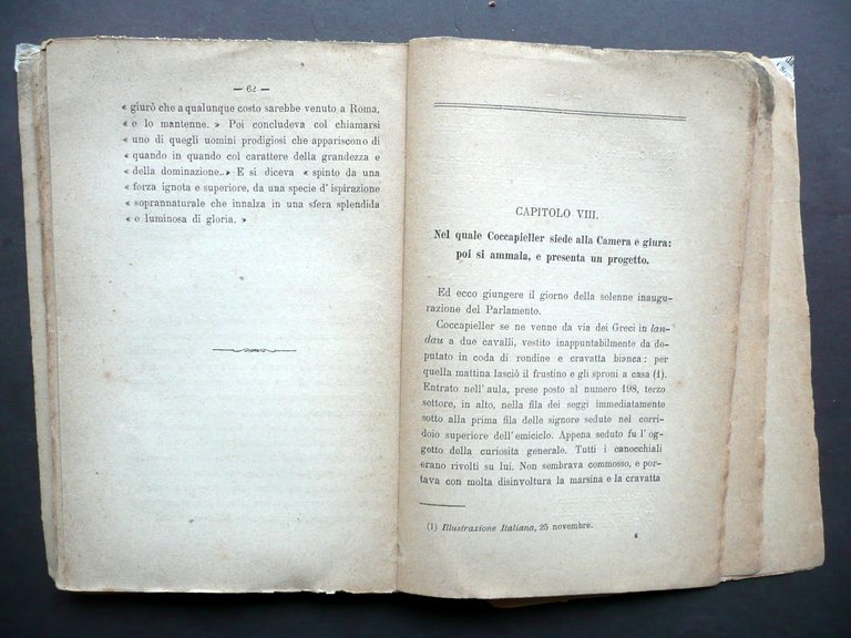 Francesco Coccapieller A. Calmi Firenze 1883 Giornalismo Politica Risorgimento