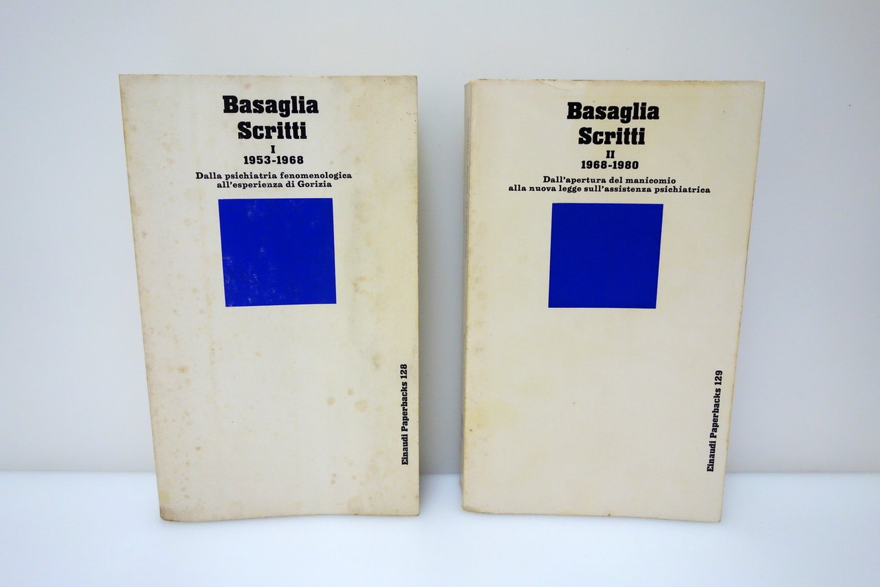 Franco Basaglia Scritti 1953-1980 EInaudi Paperbacks 1981-82 2 Volumi Completo