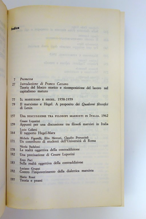 Franco Cassano Marxismo e Filosofia in Italia De Donato Bari …