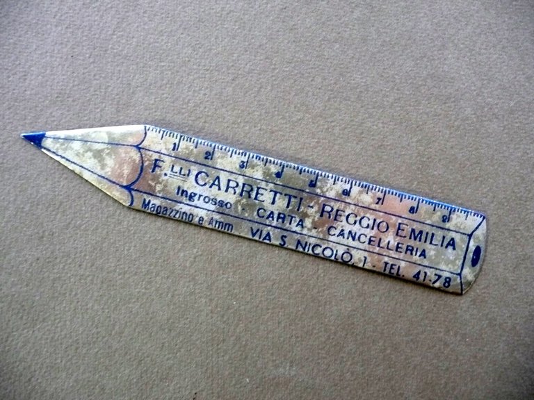 Fratelli Carretti Reggio Emilia Segnalibro Pubblicit‡ Cancelleria '900