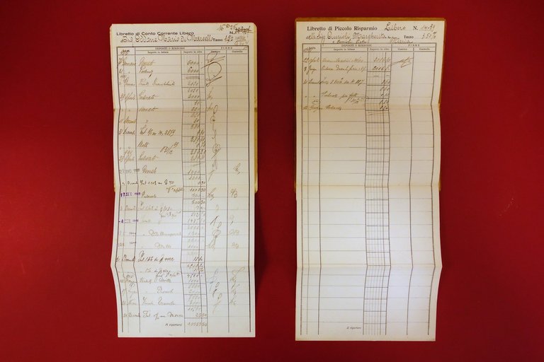 Fratelli Ceriana Valenza 2 Libretti Conto Corrente e Piccolo Risparmio …