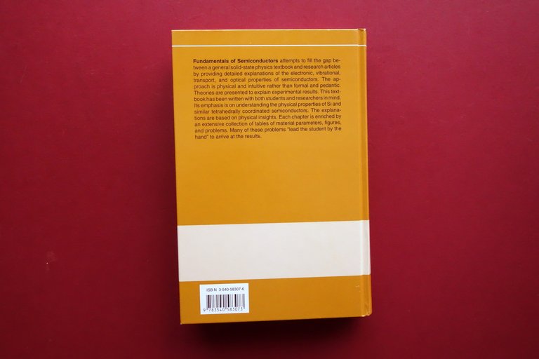 Fundamentals of Semiconductors Peter Yu Manuel Cardona Springer 1996