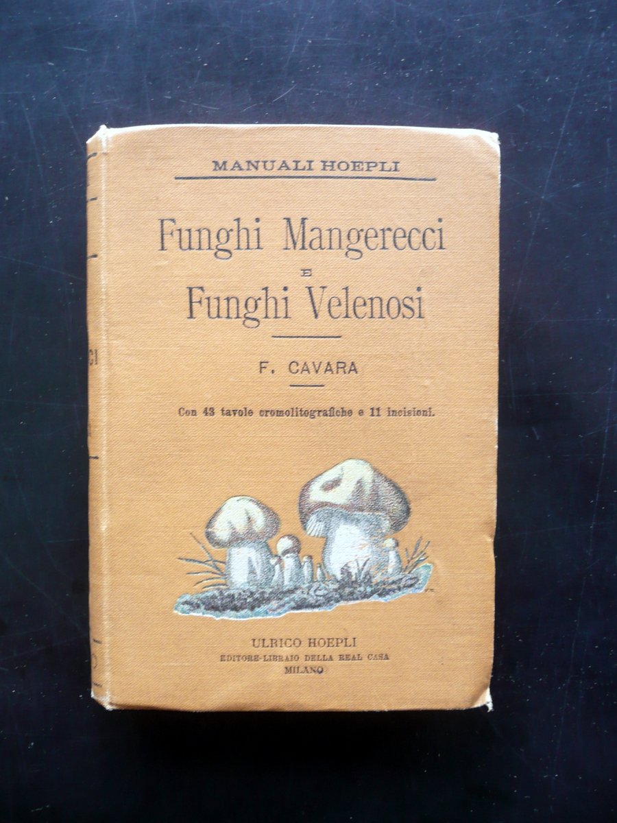 Funghi Mangerecci e Velenosi F. Cavara Hoepli Mi. 1897 1 …