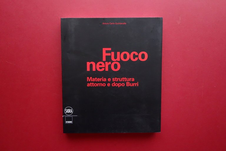 Fuoco Nero Materia e Struttura Attorno e Dopo Burri Quintavalle Skira 2014
