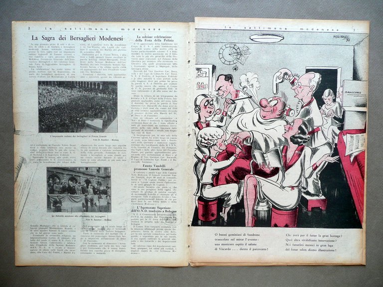 Futurismo Copertina Mario Molinari Duomo di Modena La Settimana Modenese …