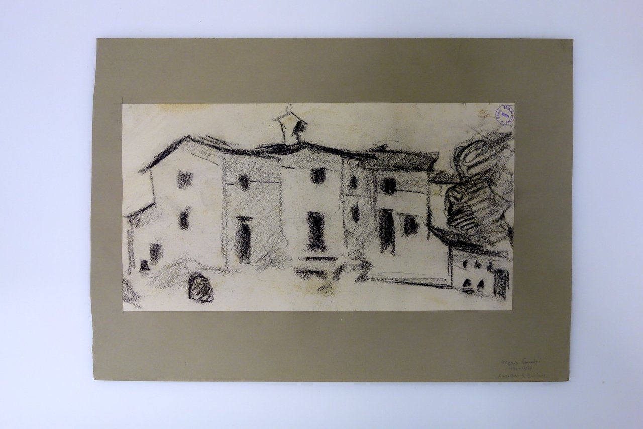 Futurismo Mario Nannini Disegno Originale Carboncino Casolare a Buriano | Immagine principale