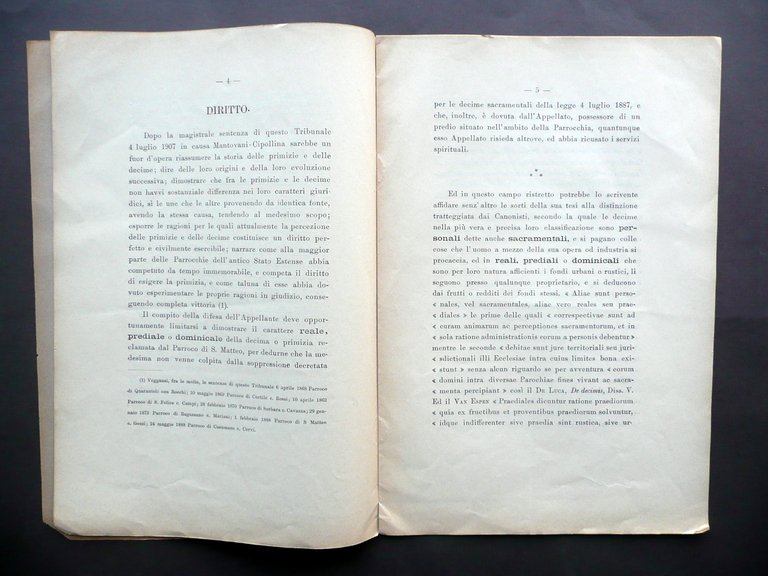 G. Cuoghi Le Decime o Primizie Parrocchia di San Matteo …