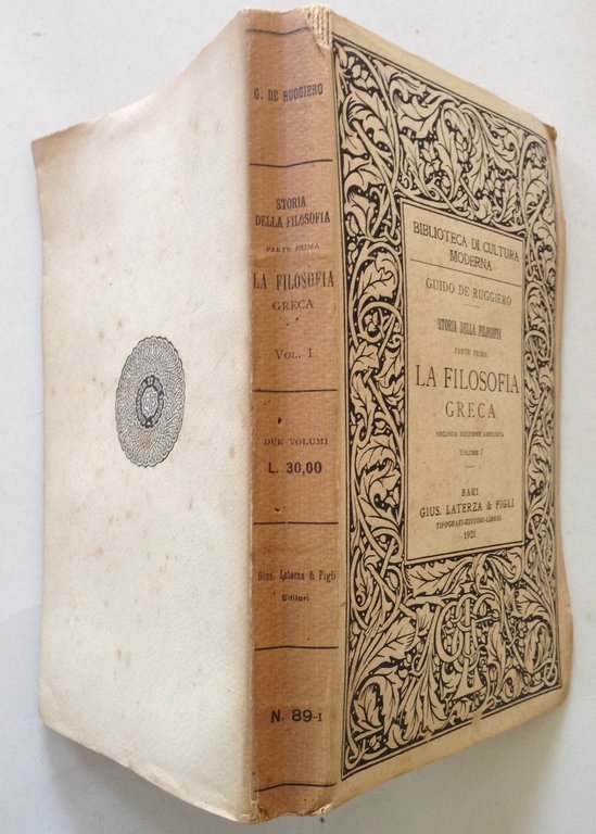 G. De Ruggiero Storia Della Filosofia La Filosofia Greca 2 …