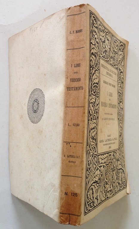 G. Foot Moore I Libri Del Vecchio Testamento Laterza Editore …