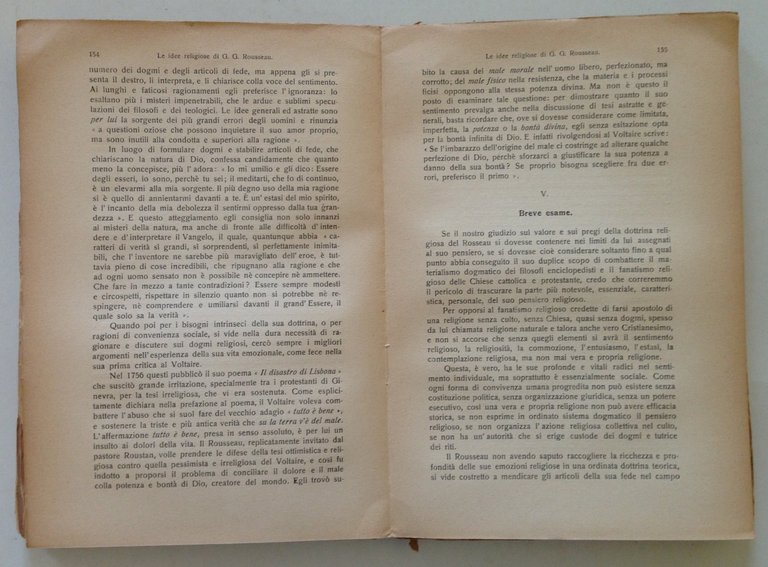 G. G. Rousseau Studi Pubblicati Dalla Rivista Pedagogica Formiggini Genova …