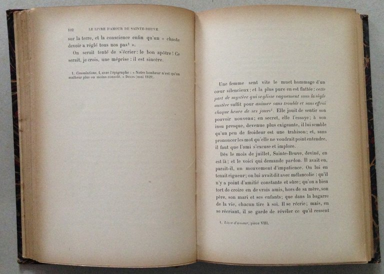 G. Michaut Le Livre d'Amour de Sainte Beuve Fontemoing Editeur …