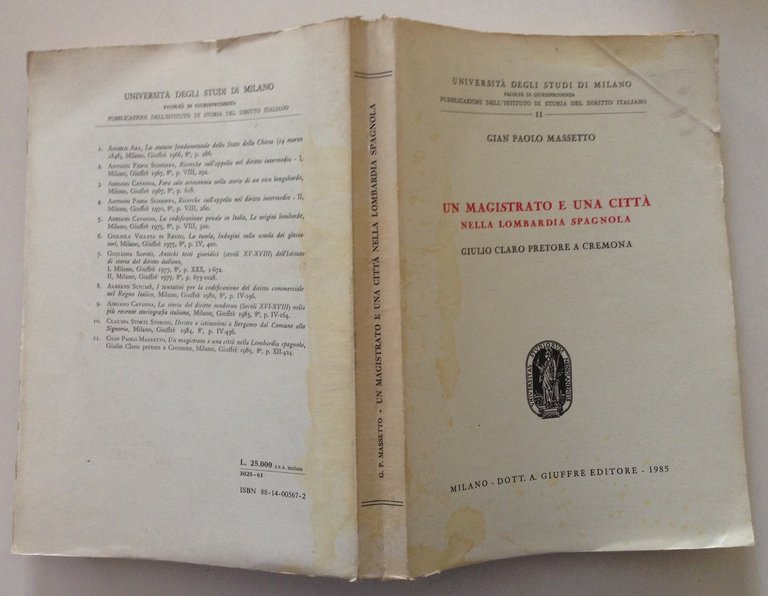 G. P. Massetto Un Magistrato e una Citt‡ Nella Lombardia …
