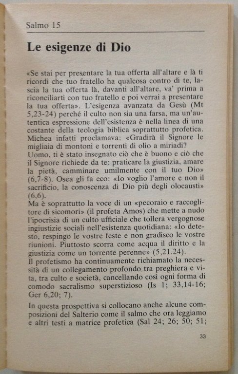 G. Ravasi Pregare Con I Salmi Edizioni Dehoniane Bologna 1978