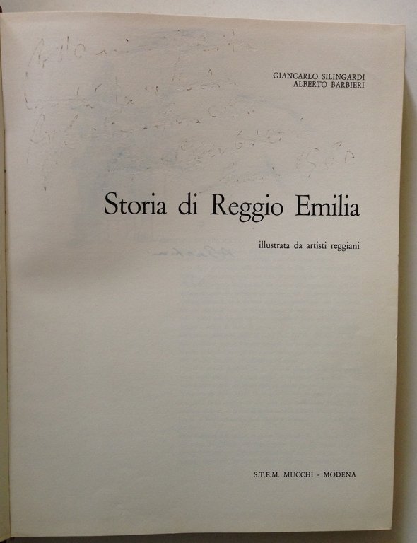 G. Silingardi A. Barbieri Storia di Reggio Emilia Illustrata STEM …