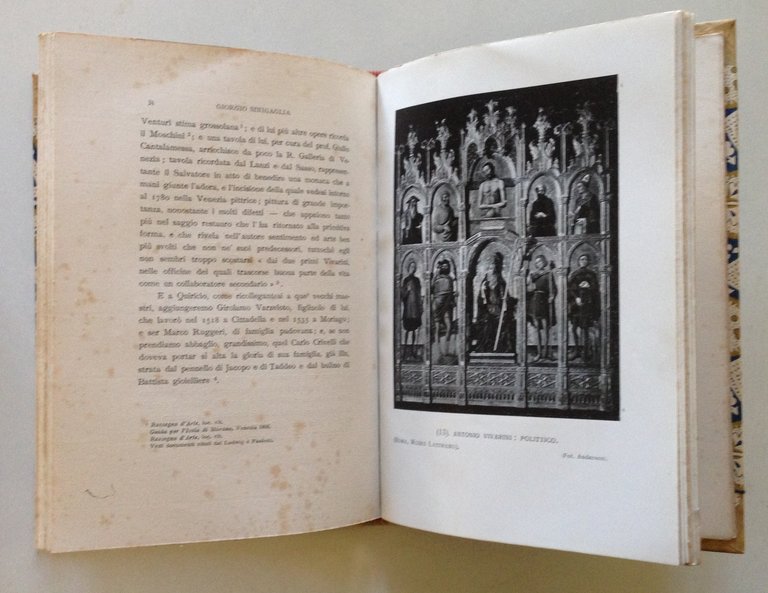 G. Sinigaglia De' Vivarini Pittori da Murano Arti Grafiche Bergamo …