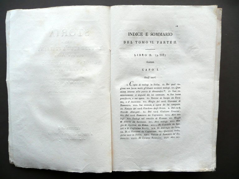 G. Tiraboschi Storia della Letteratura Italiana Tomo VI Parte II …