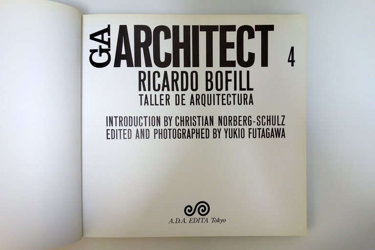 GA Architect 4 Ricardo Bofill Taller de Arquitectura Tokyo 1985 … | Immagine Gallery 3