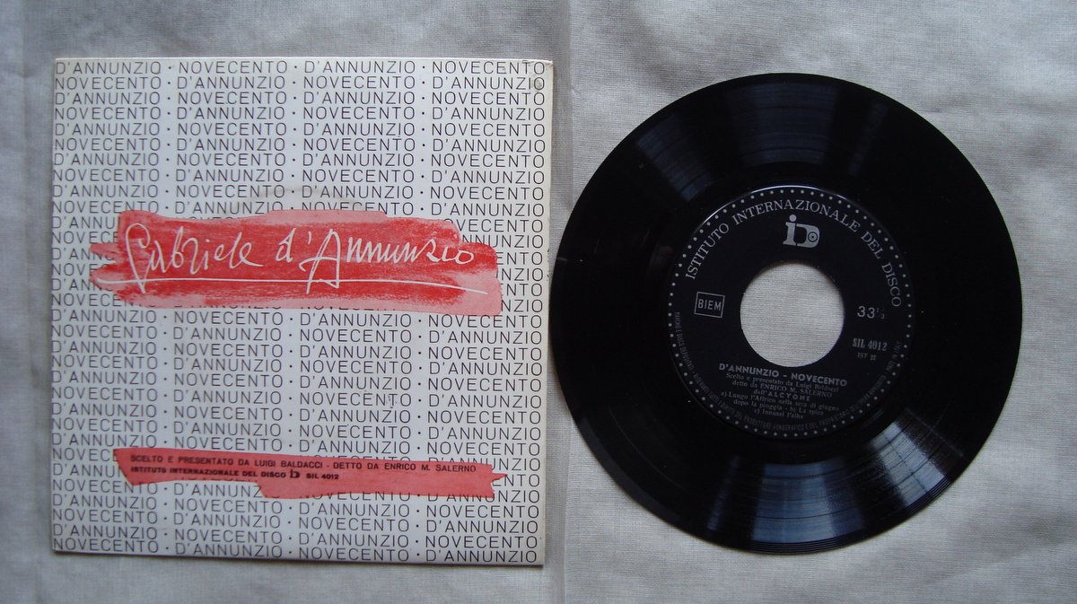 Gabriele D'Annunzio Novecento Enrico M Salerno 1960 Disco Vinile 33 …