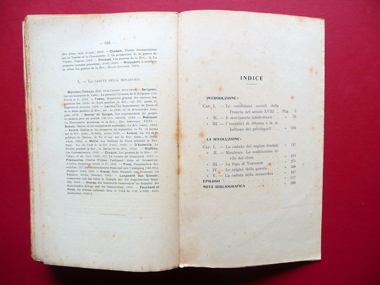 Gaetano Salvemini La Rivoluzione Francese Signorelli e Pallestrini Milano 1907