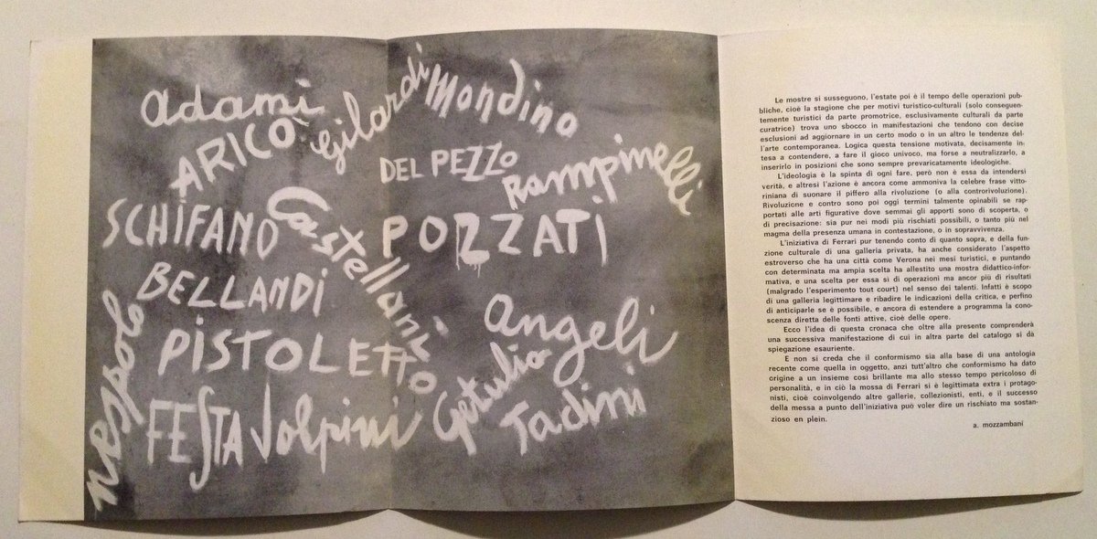 Galleria Ferrari Verona Cronaca Italiana Oggi Avanguardia Prima Mostra Italiana