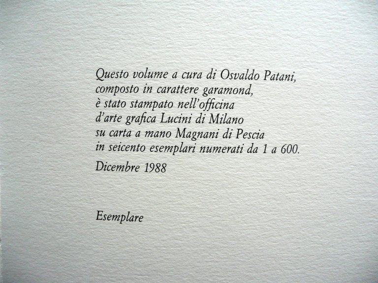 Gambemani e Oltre Giancarlo Beltrame Patani Vigorelli Lucini Milano 1988 …
