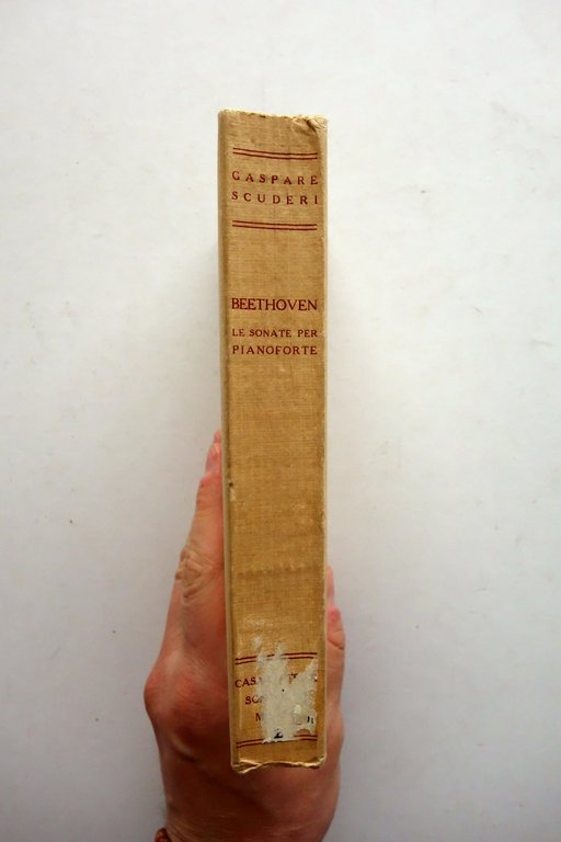 Gaspare Scuderi Beethoven le Sonate per Pianoforte Sonzogno Milano 1933