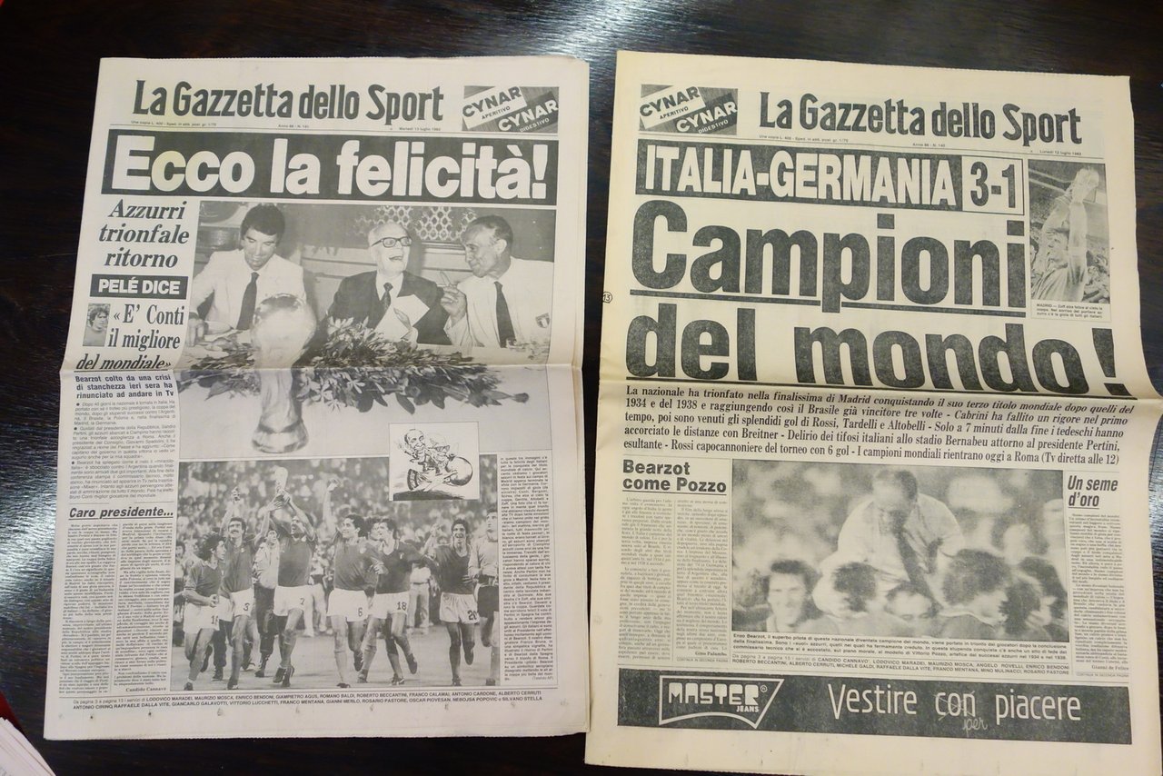 GAZZETTA DELLO SPORT ITALIA CAMPIONI DEL MONDO MONDIALI CALCIO 1982 …