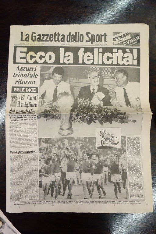 GAZZETTA DELLO SPORT ITALIA CAMPIONI DEL MONDO MONDIALI CALCIO 1982 …