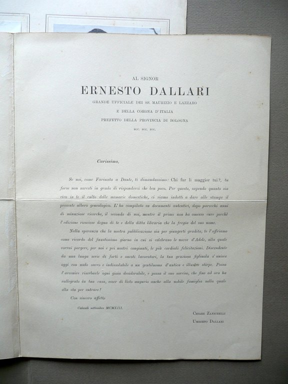 Geneaolgia della Famiglia delle Are di Castelvecchio Zanichelli Bologna 1913