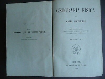 Geografia Fisica Geologia Vegetazione Insetti Pesci Rettili Libri Antichi 1868