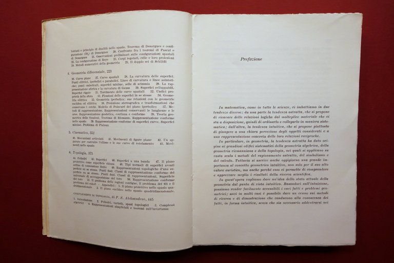 Geometria Intuitiva Complementi di Topologia Aleksandrov Boringhieri Torino 1960