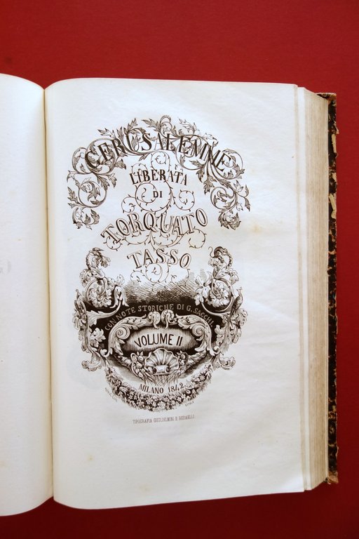 Gerusalemme Liberata Torquato Tasso Guglielmini e Redaelli Milano 1840 | Immagine Gallery 3