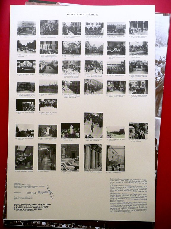 Ghidini Vetrina di Correggio Studio Manzotti F.G.T. 1983 Cartella 37 …