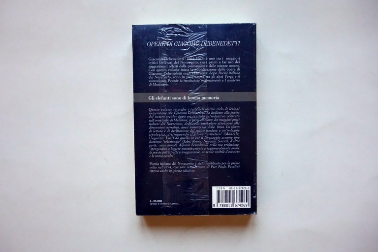 Giacomo Debenedetti Poesia Italiana del Novecento Garzanti Nuovo Sigillato