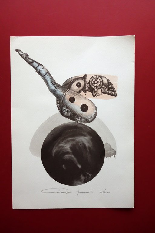 Giampaolo Bianchi Tavola Litografia a Colori Numerata CRAL Lucca 1975?