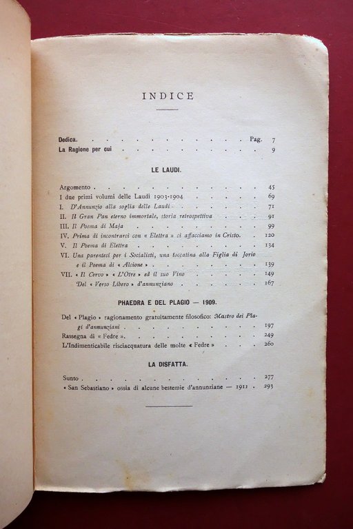 Gian Pietro Lucini Antidannunziana Studio Ed. Lombardo Milano 1914