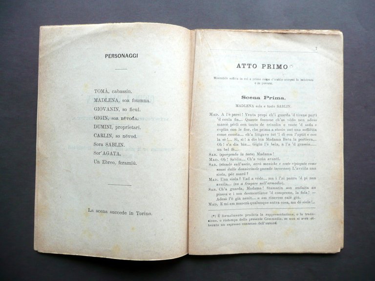 Gigin a Bala Nen Misteri d'na Soffietta Commedia Dialetto Piemontese …