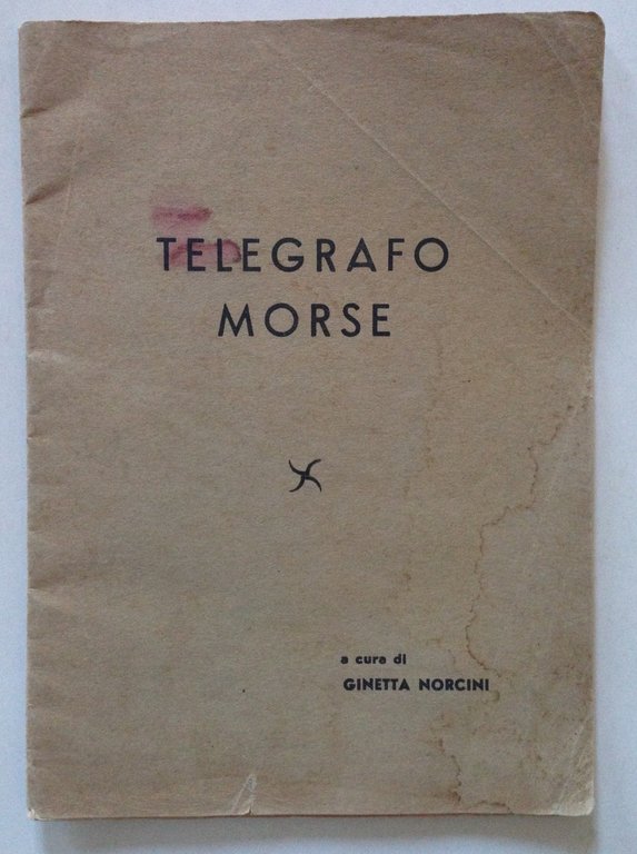 Ginetta Norcini Telegrafo Morse Tip Carvati Varese sd Anni '30