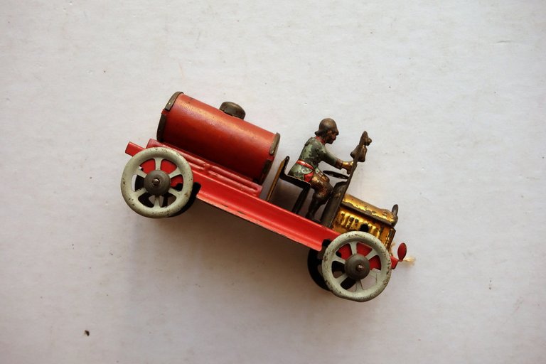 Giocattolo Tin Penny Toys J. Philipp Meier Autobotte Pompieri Latta …