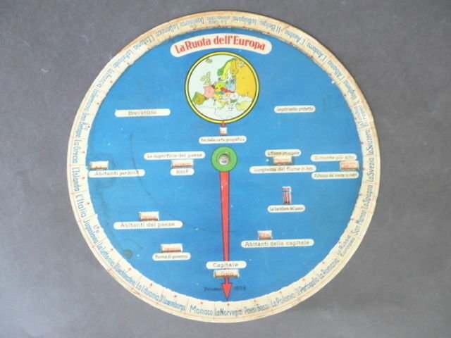 Giochi Geografia Ruota Europa Gioco Rotabile Brevettato Danzica Andorra Anni …