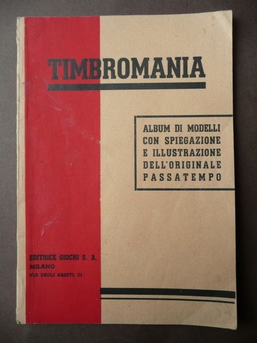 Giochi Timbromania Album Modelli Passatempo Ed. Giochi 1945-50