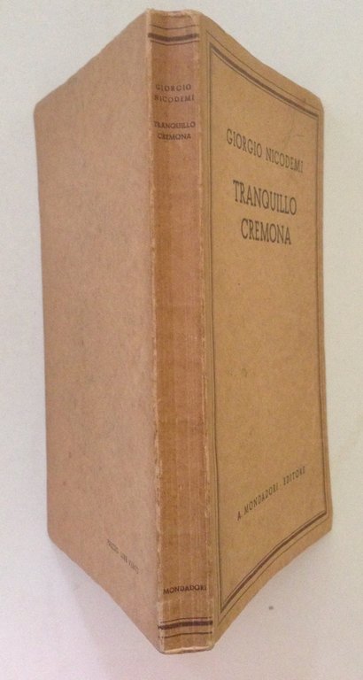 Giorgio Nicodemi Tranquillo Cremona Pittura Ottocento Mondadori Editore 1933