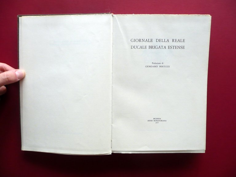 Giornale della Reale Brigata Estense Aedes Muratoriana 1977 Copia Distinta