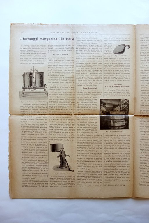 Giornale di Agricoltura della Domenica 1903 Formaggi Margarinati in Italia | Immagine Gallery 2