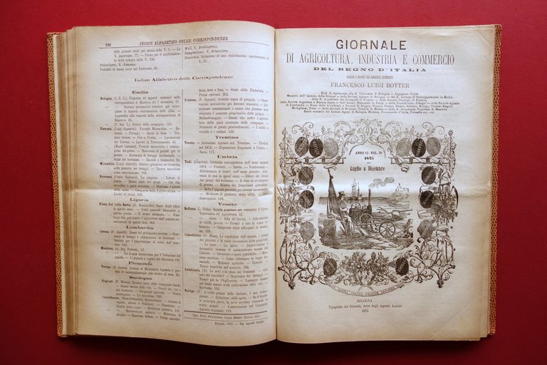 Giornale di Agricoltura Industria e Commercio Regno d'Italia 1875 Anno …